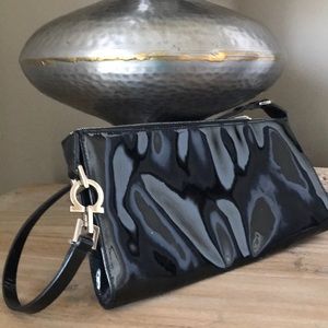 Salvador Ferragamo Evening, Patent Leather bag- vintage